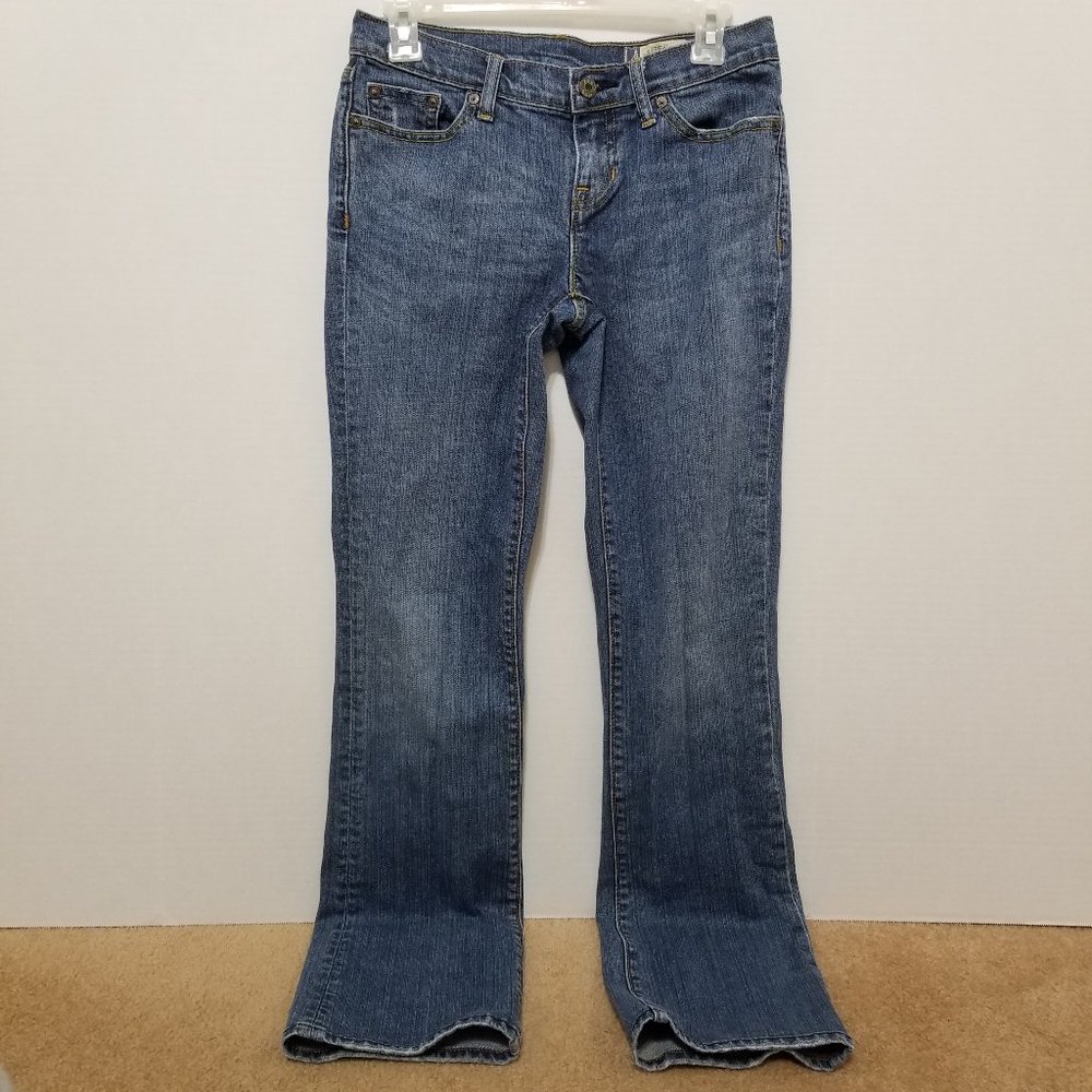 GAP jeans 2 Boot Cut bootcut lightly distressed denim low rise waist 2007
